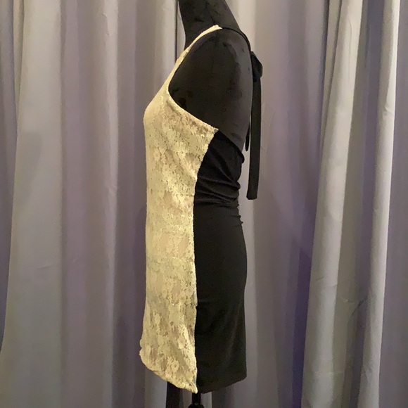 Sexy little cocktail dress shimmery with lace - Picture 3 of 5